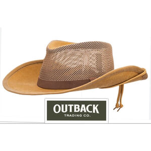 Outback Trading Co. Aussie Western Kodiak Mesh Adventure XL Hat- waterproof, UPF